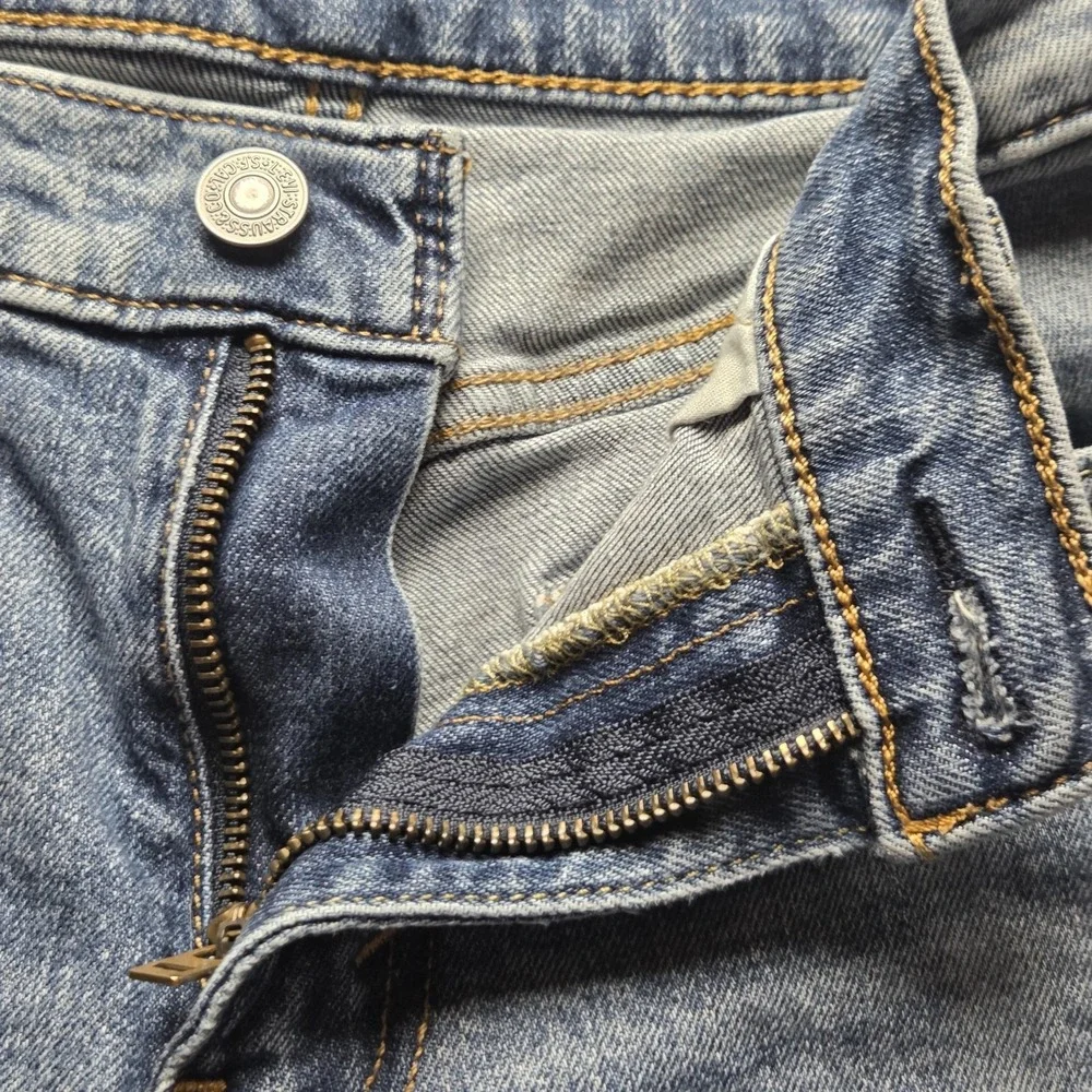 Levis 514 Jeans Mens 30x28 Blue Regular Fit Straight Denim Pants Medium Wash